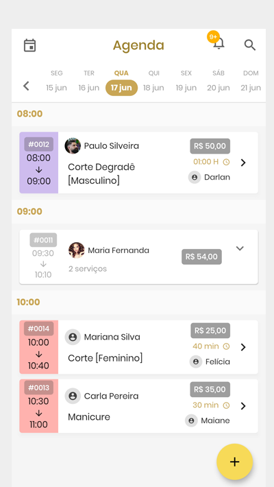 Tela 5 do app Agenda Beauty